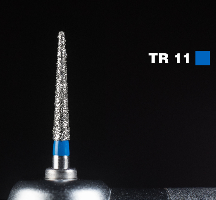 Діамантовий бір TR-11. Конус-олівець (ISO 199/016), Mani синій.Оригінал., фото 1