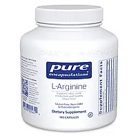 L-аргинин, l-Arginine, Pure Encapsulations, 180 капсул