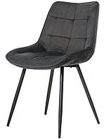 Стул кресло N-45 Серый grey для столовой дома ресторана вельвет VetroMebel