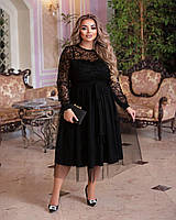 Красивое вечернее женское платье Цвет бордо черный Размеры 50-52 54-56 58-60