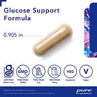 Формула підтримки глюкози, Glucose Support Formula, Pure Encapsulations, 120 капсул BX599, фото 4