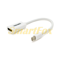 Конвертер VEGGIEG MH-W MiniDisplay Port (папа) на HDMI(мама), 25cm, White
