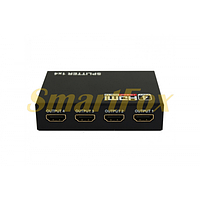 Активный HDMI сплитер 1=>4 порта, 4K, 2K, 3D, 1080Р, 1,4 версия, DC5V/2A