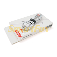 Кабель iKAKU KSC-507 FEICHONG fast charging data cable (TYPE-C to Lightning), White, довжина 1.2 м, 3,2А, BOX