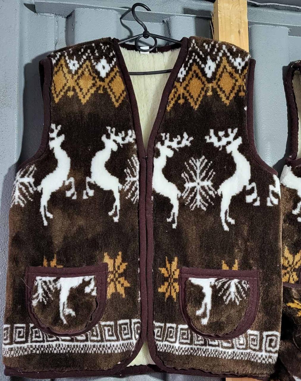 Тепла жилетка з овечої вовни, фото 1