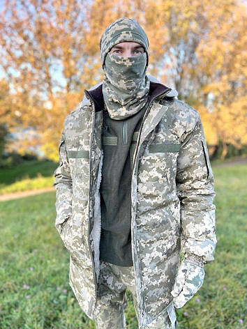 Куртка бушлат зимова військова ЗСУ піксель. Куртка для військових чоловіча. Розмір 50, фото 1