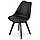Крісло (стілець) для кухні обіднє Bonro Бонро B-487 чорне з чорними ніжками (47000126), фото 6