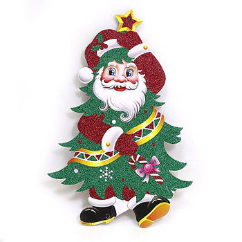 Подвеска "Елка-Дед Мороз" 9871 G-Rich