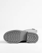 Черевики зі змійкою Geronea 377758 39 Світло-сірі шкіра 36, фото 4