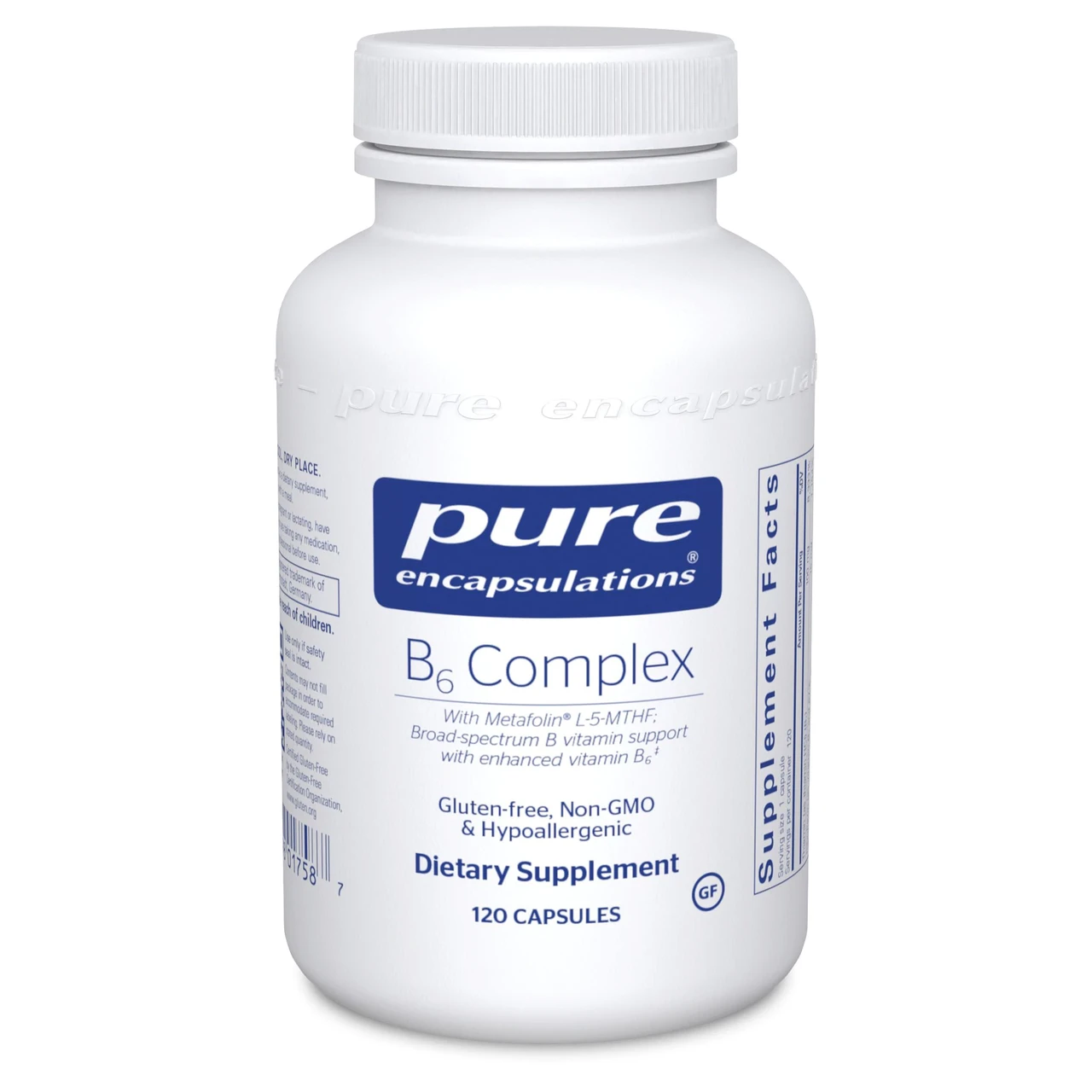 Pure Encapsulations B6 Complex / Комплекс вітамінів групи Б з підвищеним рівнем Б6 120 капсул BX553