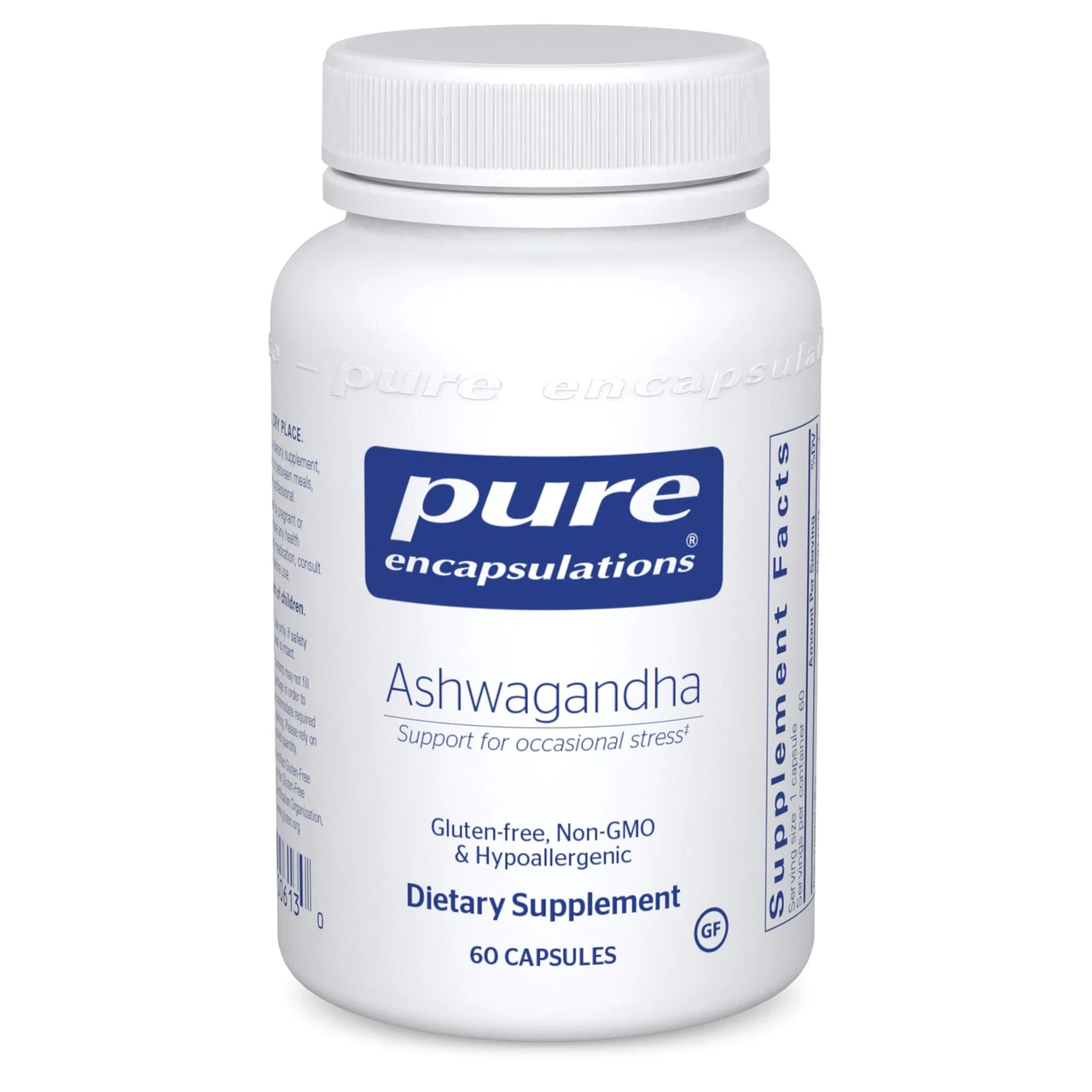 Ашваганда, Ashwagandha, Pure Encapsulations, 60 капс. BX100