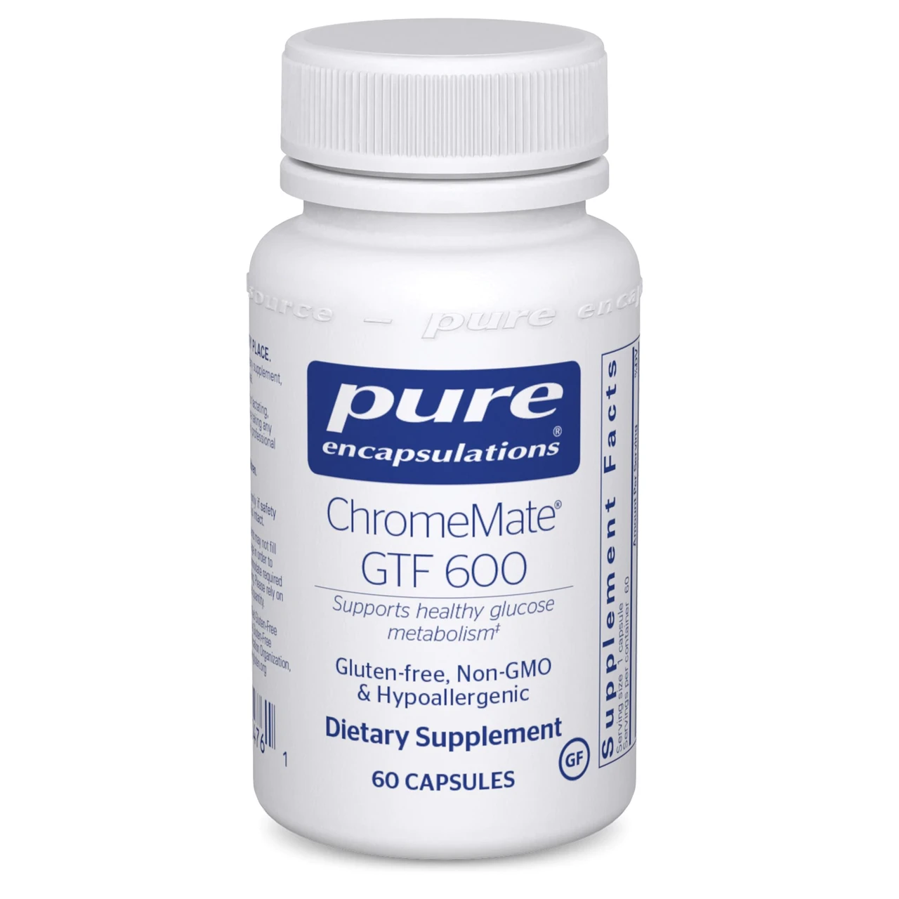 Хромат GTF 600, ChromeMate GTF, Pure Encapsulations, 60 Капсул. BX052, фото 1