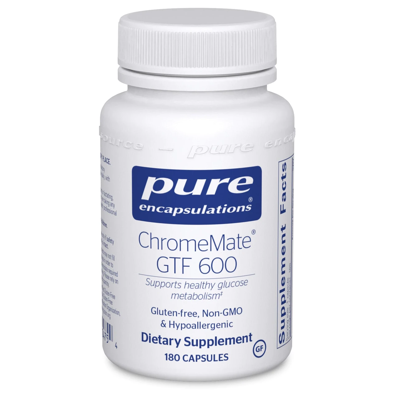ОРИГІНАЛ! Хромат GTF 600, ChromeMate GTF 600, Pure Encapsulations, 180 капсул. BX770