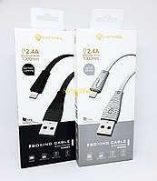 Кабель USB/IPHONE 5 LENYES LC101 2.4 A (1 м)