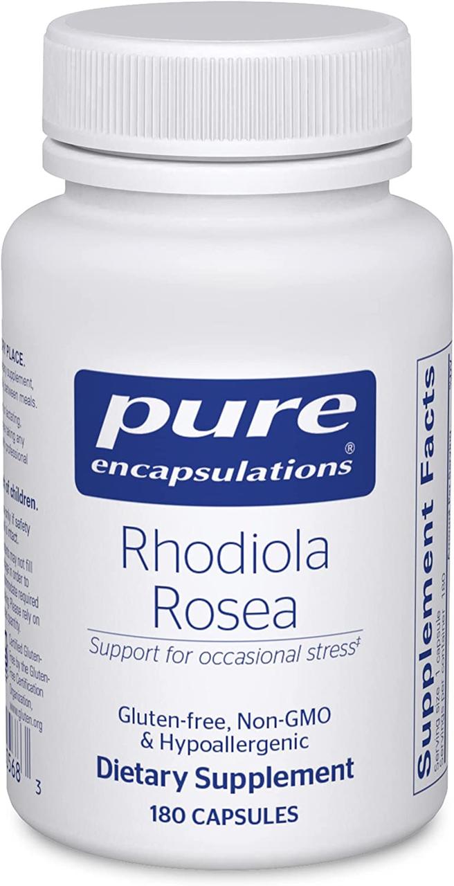 Родіола рожева, Rhodiola Rosea, Pure Encapsulations, 180 капсул BX075