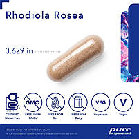Родіола рожева, Rhodiola Rosea, Pure Encapsulations, 180 капсул BX075, фото 4
