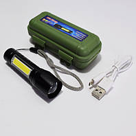 Маленький мощный аккумуляторный фонарик USB COP BL-511 158000 W светодиодный фонарь с фокусировкой