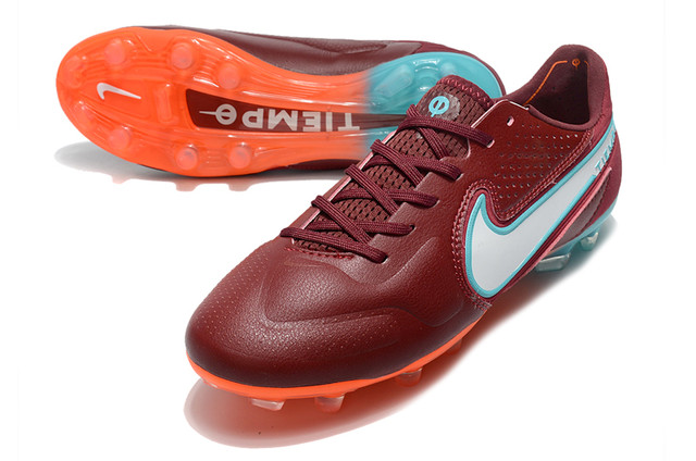 Купить Бутсы Nike Tiempo Legend 9 FG бордовые копочки найк темпо легенд ...