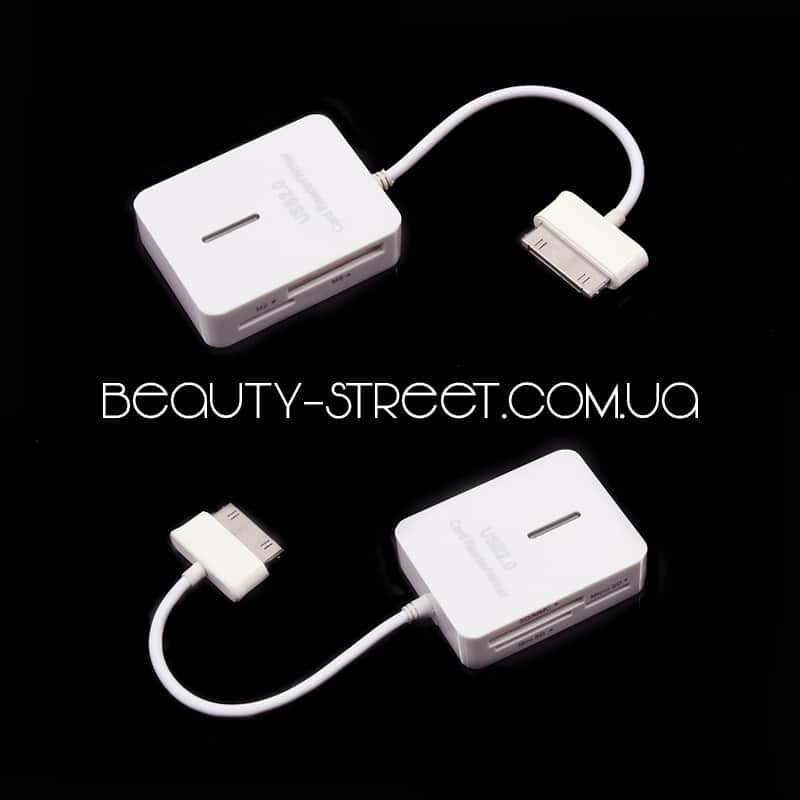 Картрідер 30pin для Samsung 5в1 OTG (білий)