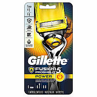 Бритва мужская Gillette Fusion 5 Proshield Power Men's Razor (1 станок 1 картридж 1 батарейка)