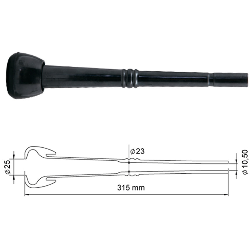 Соскова гума каучук 1-К для доїння корів, фото 1