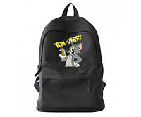 Рюкзак міський чорний том та джері (Tom & Jerry)