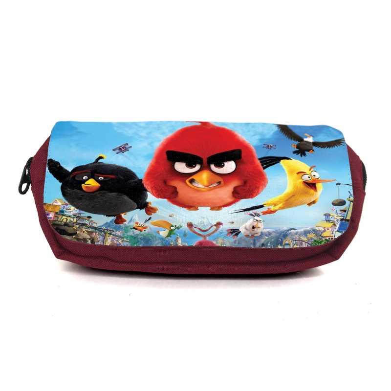 Шкільний пенал Angry Birds 009 органайзер універсальний (ANG-009-red) бордовий, фото 1