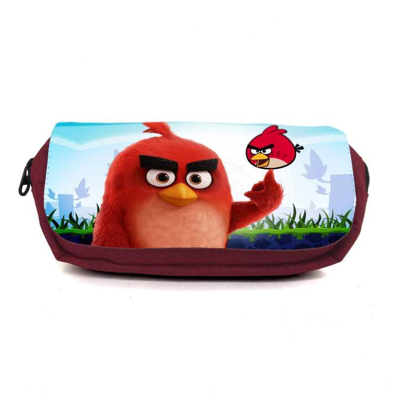 Шкільний пенал Angry Birds 0010 органайзер універсальний (ANG-0010-red) бордовий, фото 1