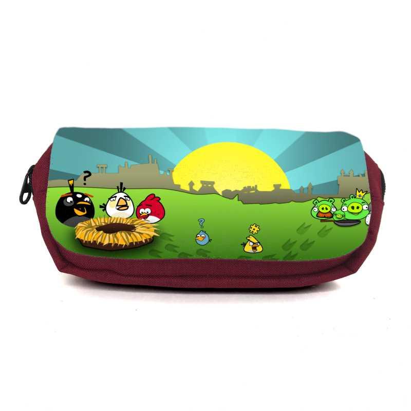 Шкільний пенал Angry Birds 0014 органайзер універсальний (ANG-0014-red) бордовий, фото 1