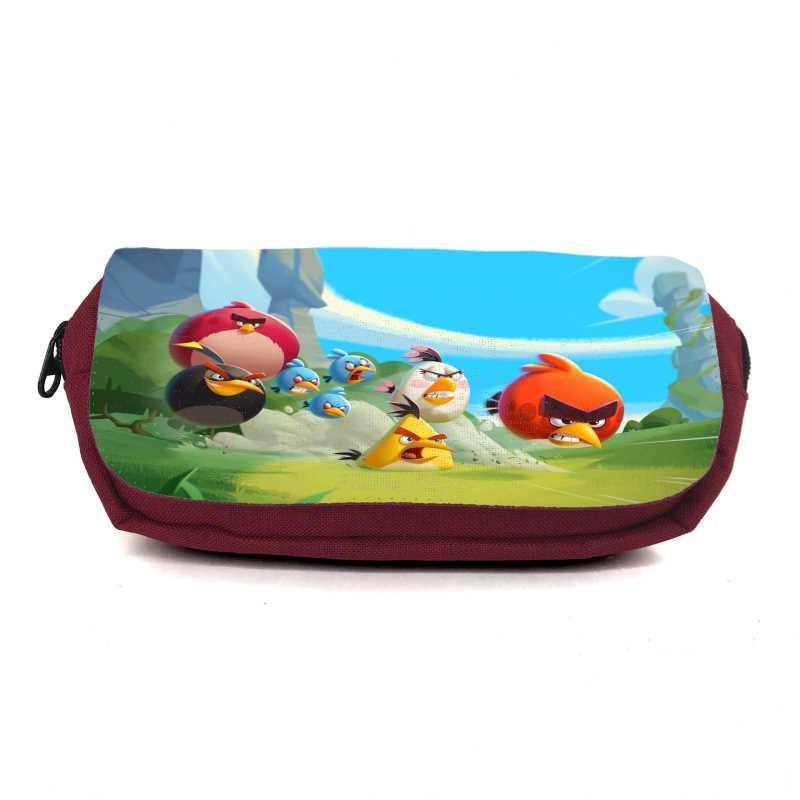 Шкільний пенал Angry Birds 0015 органайзер універсальний (ANG-0015-red) бордовий, фото 1
