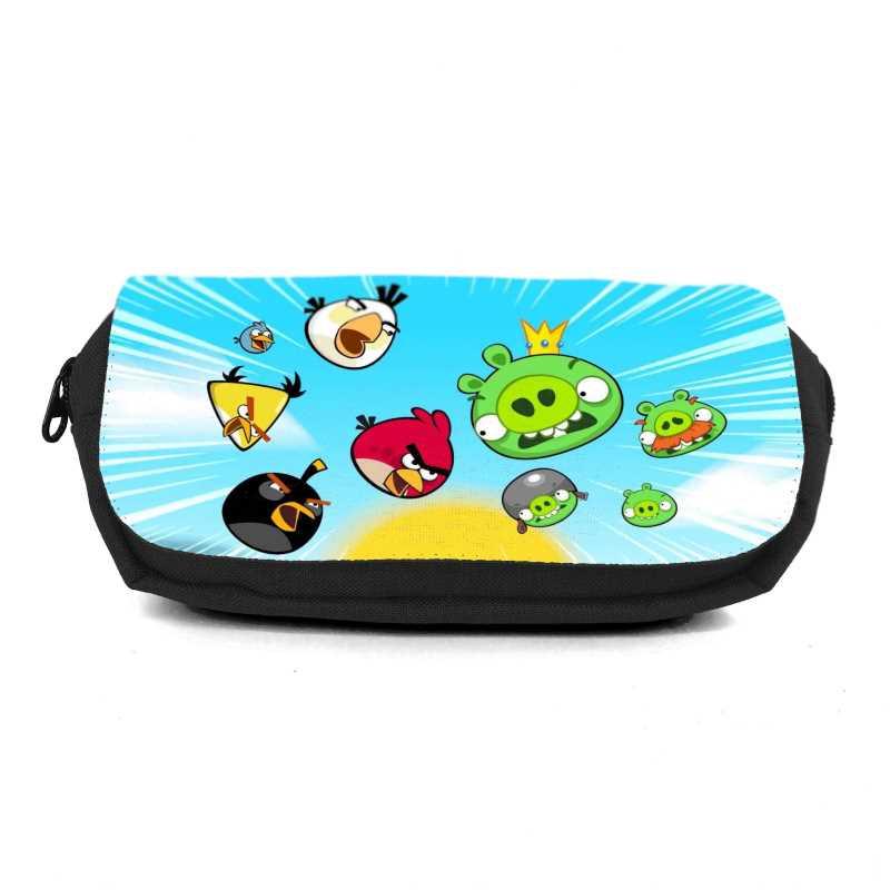 Шкільний пенал Angry Birds 0017 органайзер універсальний (ANG-0017-black) чорний, фото 1