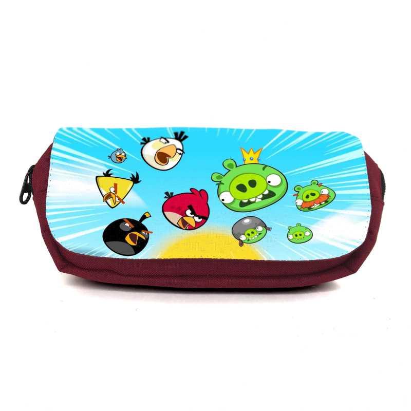 Шкільний пенал Angry Birds 0017 органайзер універсальний (ANG-0017-red) бордовий, фото 1