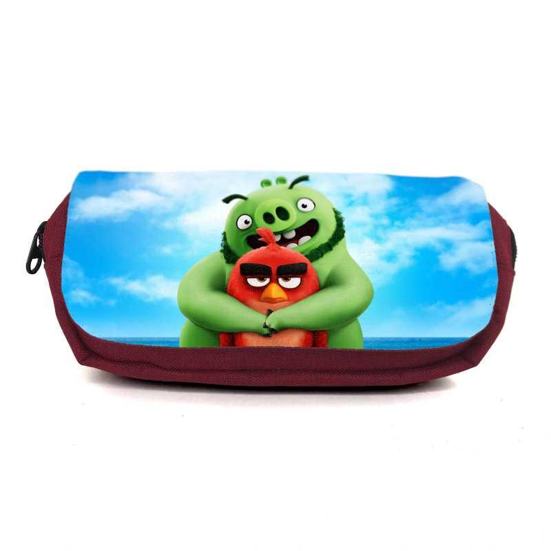 Шкільний пенал Angry Birds 0018 органайзер універсальний (ANG-0018-red) бордовий, фото 1