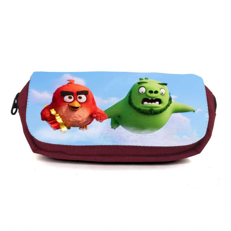 Шкільний пенал Angry Birds 0019 органайзер універсальний (ANG-0019-red) бордовий, фото 1