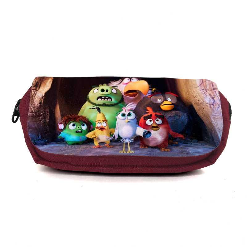 Шкільний пенал Angry Birds 0021 органайзер універсальний (ANG-0021-red) бордовий, фото 1