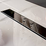 Чорний скляний душовий канал 85 см Pestan Confluo Frameless 13701206, фото 4