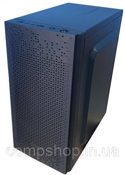 Корпус Mini-ATX Delux MK 330 400W чорний, 2USB/MIC/SPK, 3,5"-2, 2,5"-2 Fans-120mm+80mm 350х170х295мм (код, фото 1