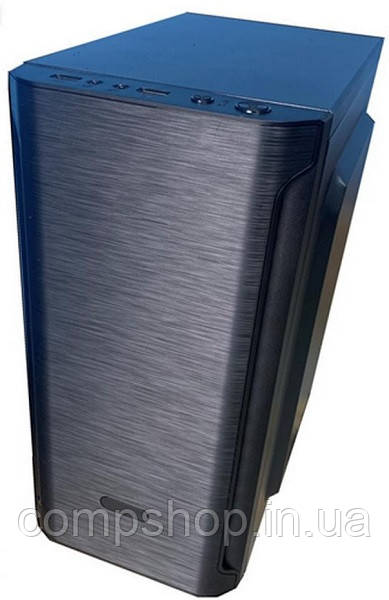 Корпус Mini-ATX Delux MK 340 450W чорний, 2USB/MIC/SPK, 3,5"-2, 2,5"-2 Fans-120mm+80mm 350х170х295мм (код