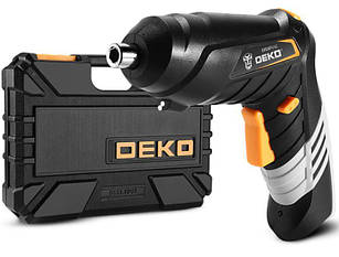 Викрутка акумуляторна DEKO DKCS3.6O1-S3 в кейсі з набором інструментів