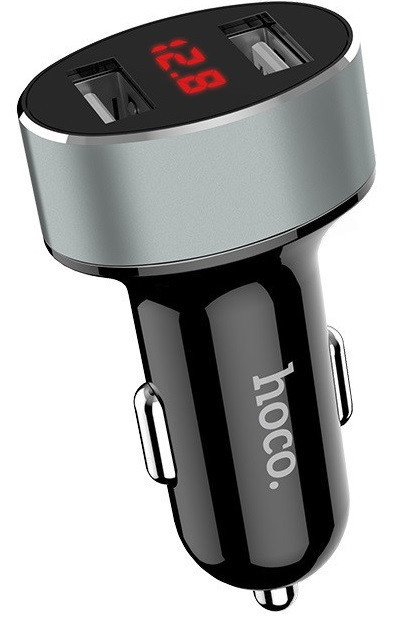 Адаптер автомобільний Hoco Z26 2USB, 2.1 A, чорний