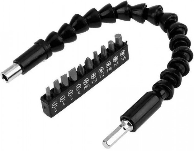 Подовжувач для викрутки, насадки 10 в 1 Flexible Screw Tool, фото 1