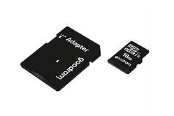 Картка пам'яті MicroSDHC 16 GB UHS-I Class 10 GOODRAM + SD-adapter (M1AA-0160R12)