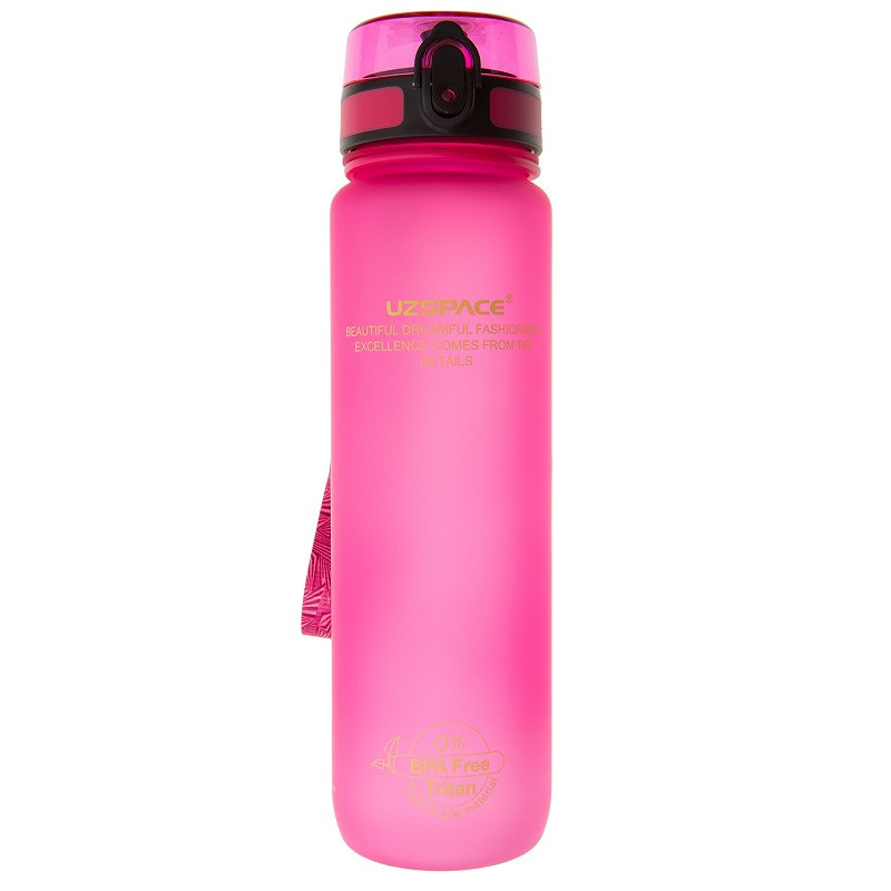 Пляшка для води UZSPACE 3038 1000 мл, рожева
