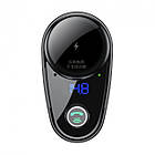 Адаптер автомобільний BASEUS S-06 Locomotive Bluetooth FM 2USB, 2.4A, чорний, фото 3