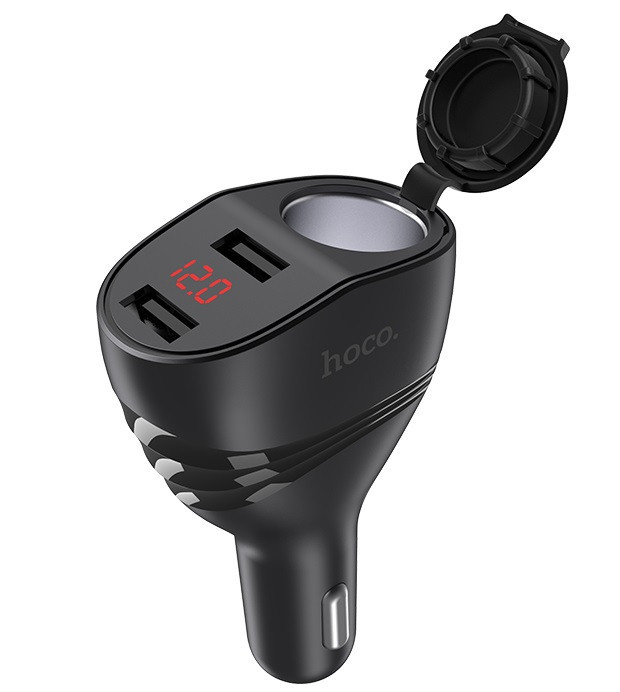 Адаптер автомобільний HOCO Z34, 2USB, 3.1 A, чорний