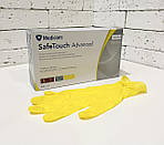 Нітрилові рукавички Medicom SafeTouch, розмір S, жовті, 100 шт