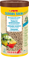 SERA Cichlids Sticks Nature Палочки для цихлид, корм для аквариумных рыб 1000 мл(210г)