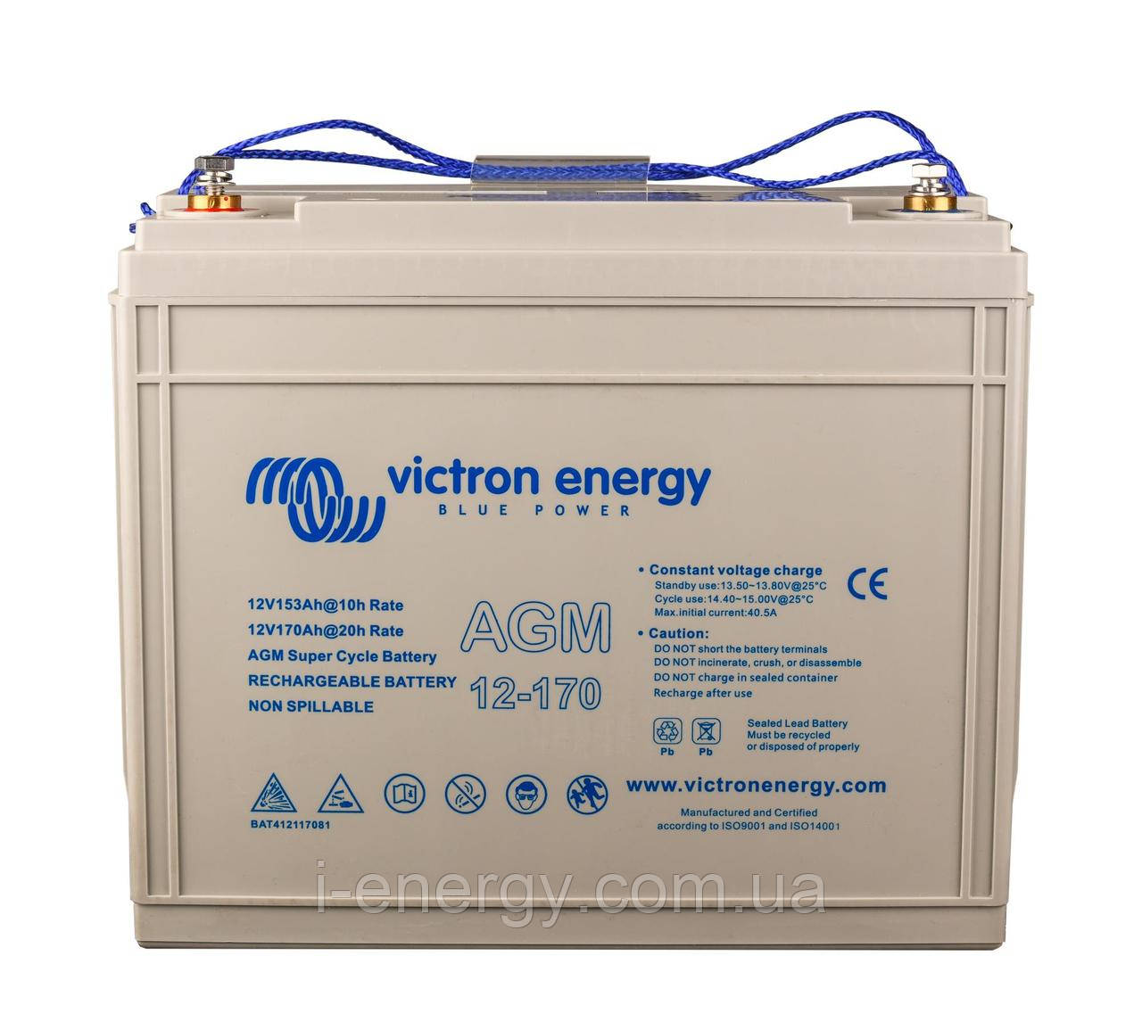 Акумулятор 12V/170Ah AGM Super Cycle Battery (M8) BAT412117081 Victron Energy 12В 170Аг