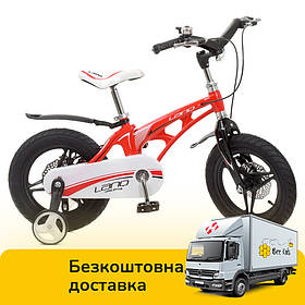 Велосипед дитячий 14 дюймів (магнієва рама, дискове гальмо) Lanq Infinity WLN1446G-3 Червоний