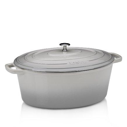 Гусятниця з кришкою 36х29 см Kela Calido сіра